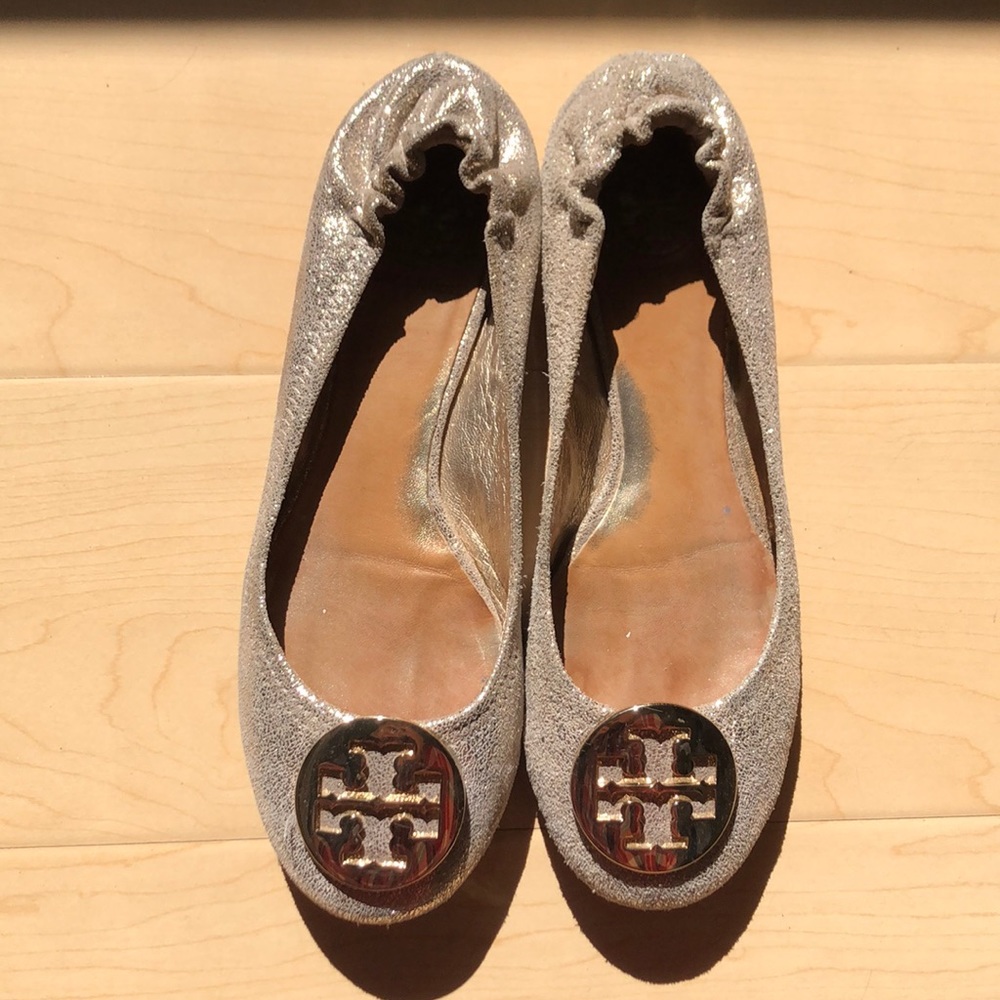 Tory Burch Gold flats